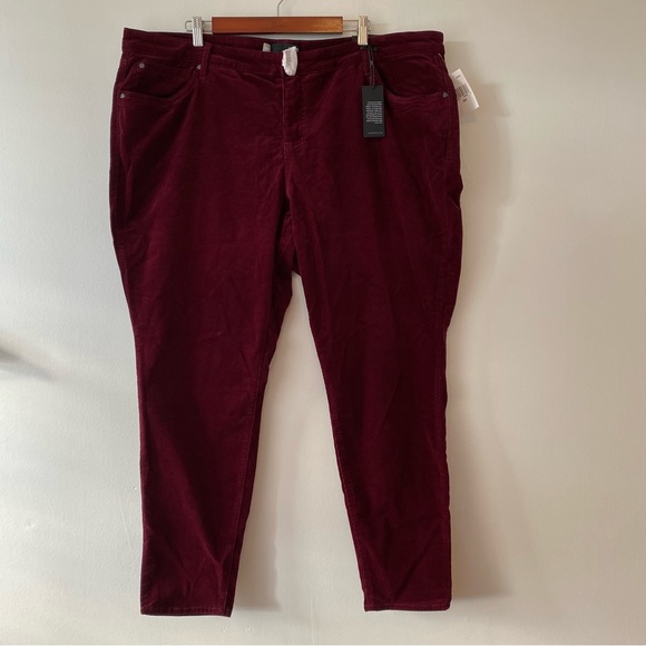 Kut From The Kloth Diana Skinny pants corduroy in Burgundy stretch - Picture 4 of 11